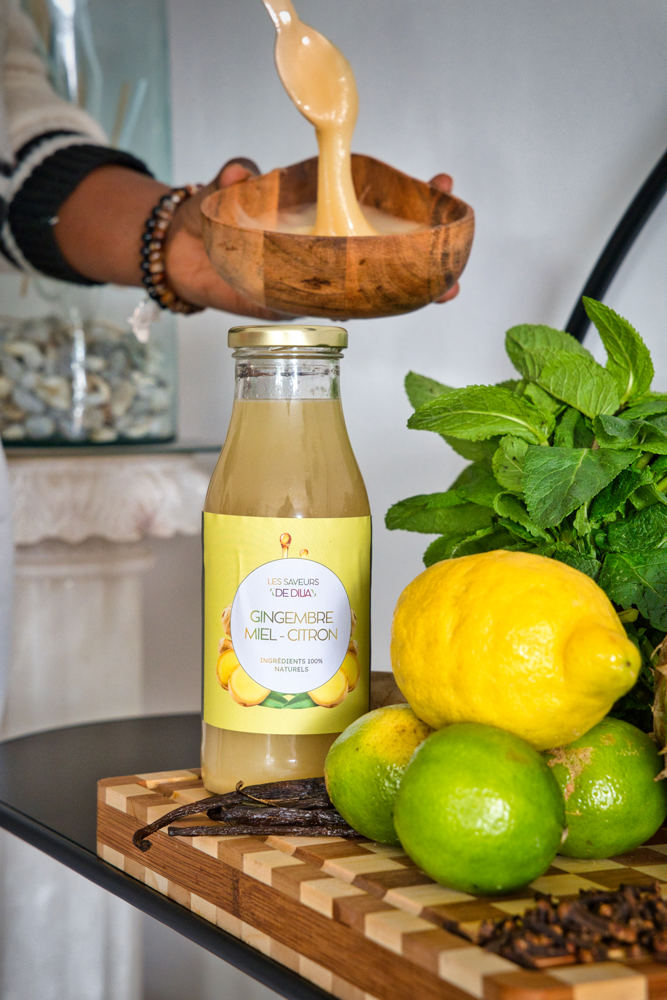 Jus de gingembre / Miel / Citron